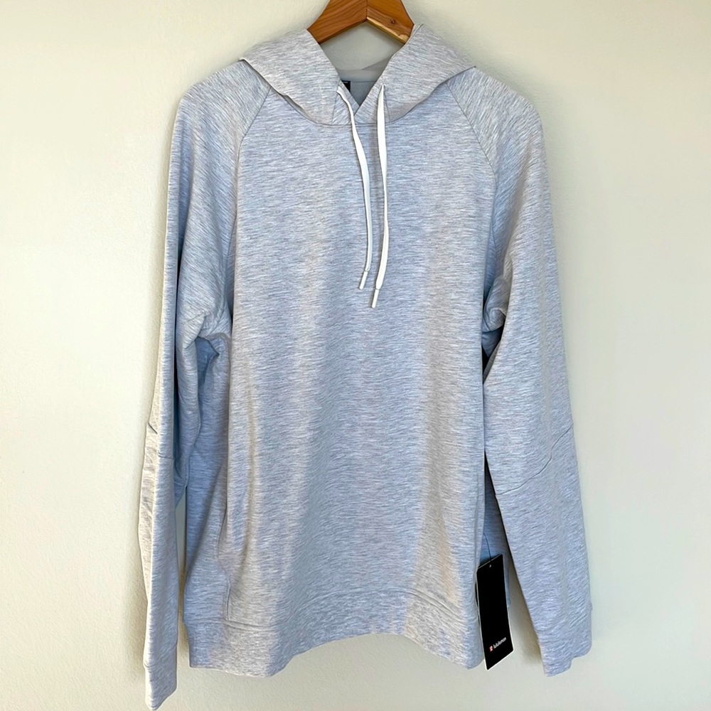 NWT Lululemon City Sweat Pullover Hoodie Heathered Ultra Light Grey Size XXL - Picture 1 of 10